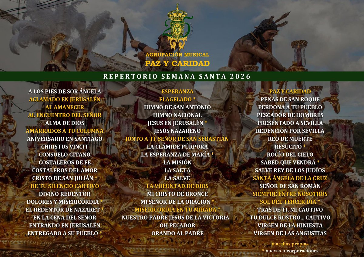 📌 𝐑𝐄𝐏𝐄𝐑𝐓𝐎𝐑𝐈𝐎 𝐒𝐄𝐌𝐀𝐍𝐀 𝐒𝐀𝐍𝐓𝐀 𝟐𝟎𝟐𝟔

#QueSuenePYC💚