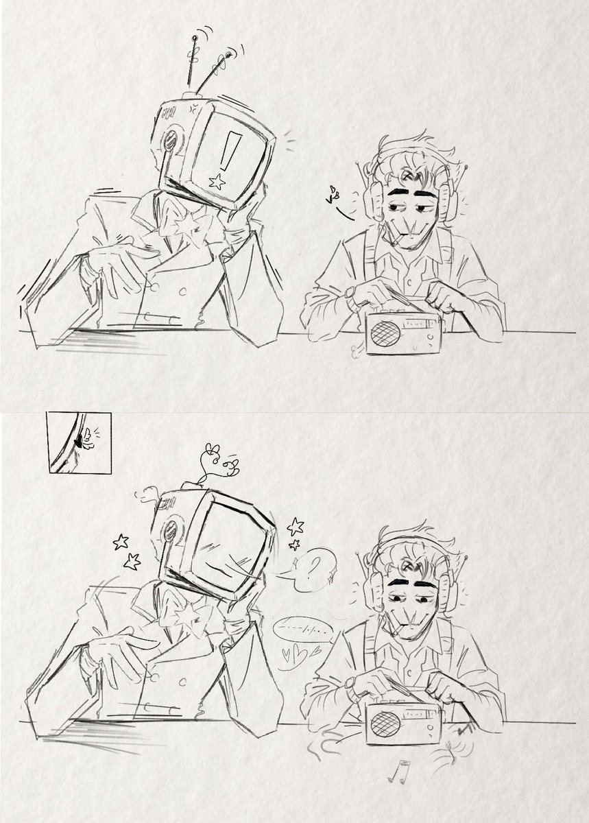 So far, I’m continuing a bigger job for #deltanova Here are stupid doodles because I’m lazy but I love Nova #Spamtenna  very much