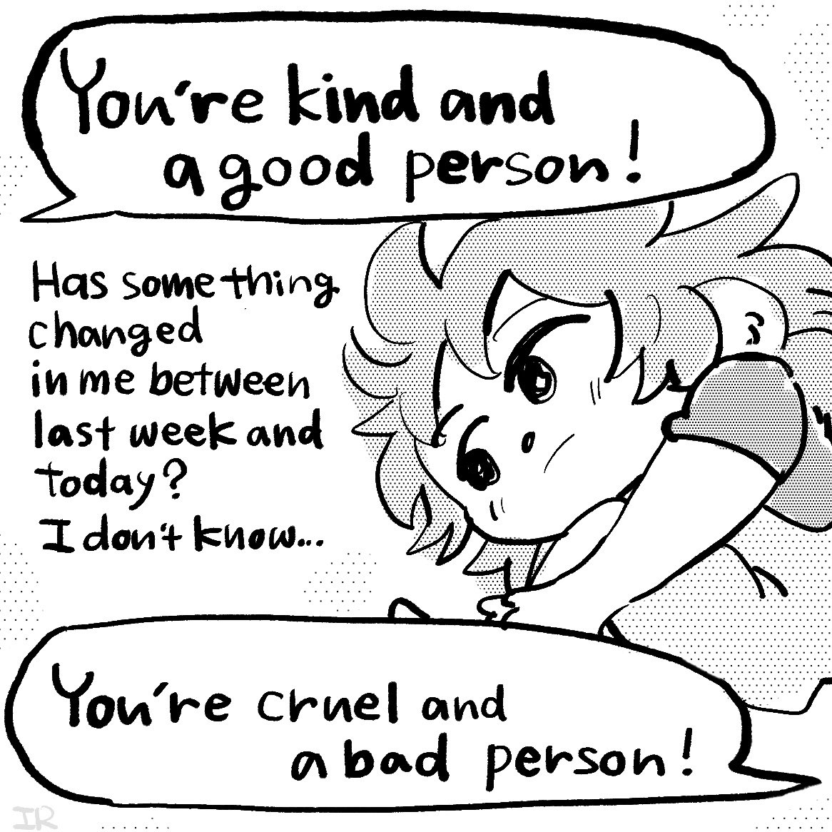 sangobouro's tweet photo. My feelings, new feelings.
I learned about “Freeze” and “Fawn”. If you want to know about it please google it!
#diarycomic https://t.co/MJcghp6KWy