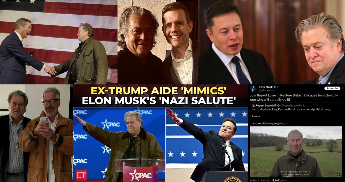 “Let me be abundantly clear here. You can call me a racist, fascist, whatever else. I do NOT care.”
— Rupert Lowe, January 12, 2025

“Let them call you racists. Let them call you xenophobes. Let them call you nativists. Wear it as a badge of honour.”
— Steve Bannon, March 10,