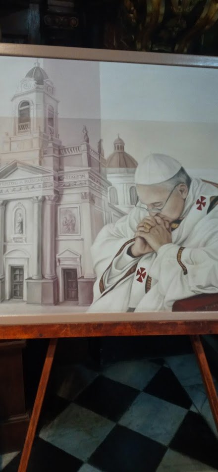 El confesionario donde Francisco sintió el llamado de Dios para seguirlo.