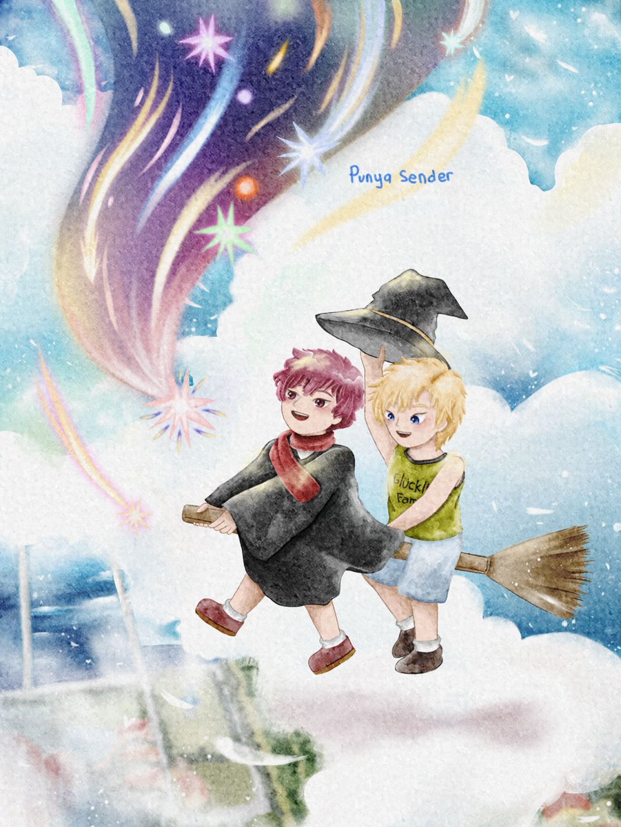 bllkfess's tweet photo. !bllkfan art by sender. little ness and kaiser ❤️ https://t.co/Zfq73I7yUw