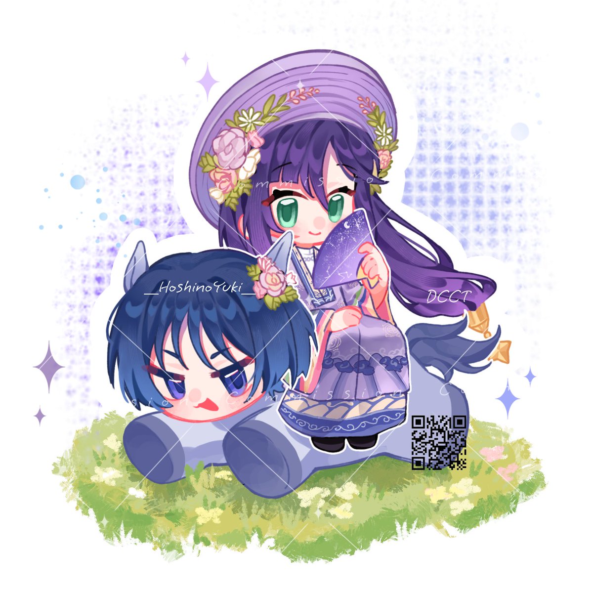 A bit late, but Happy Lunar New Year!

(C) Ry Chang 
#scaramona #wandermona #スカモナ