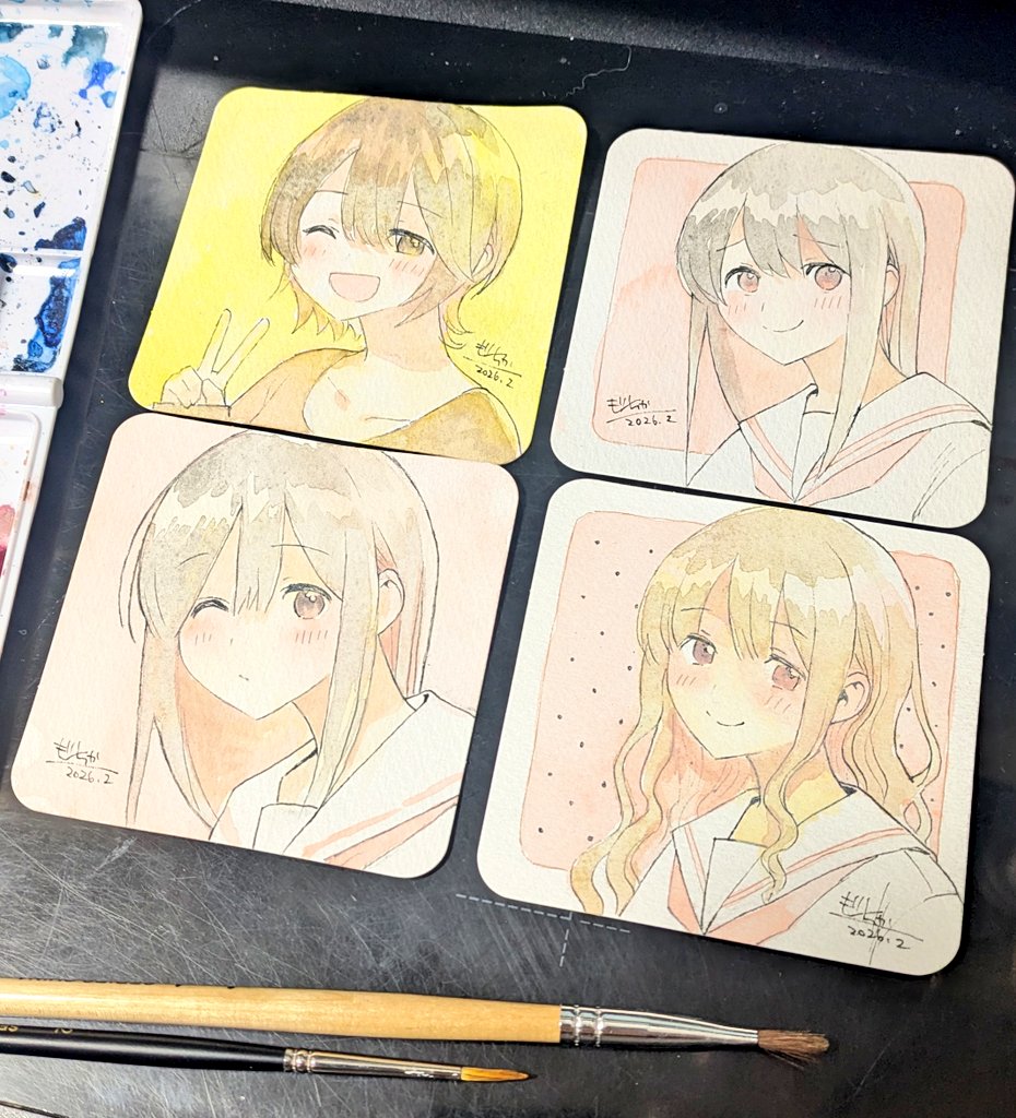 4枚描きました✌️