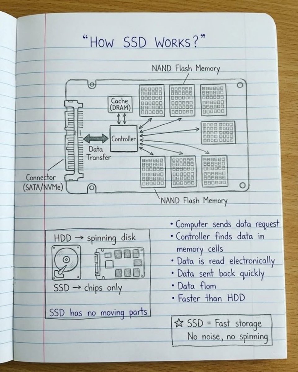 How a SSD works: