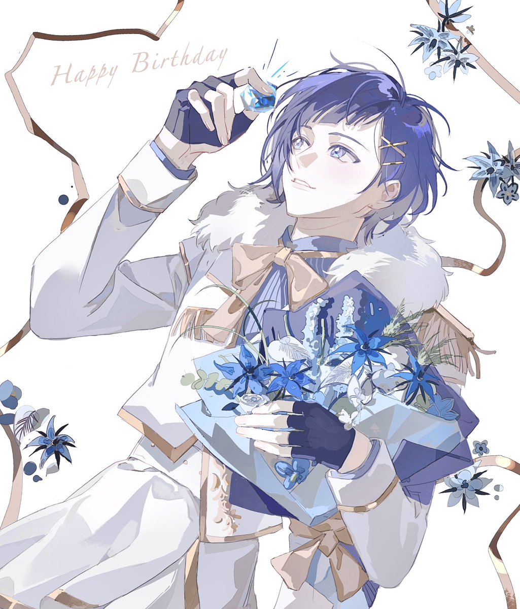 君の歩む道に、色褪せない花が咲き誇りますように #ハニワ美術部 #染谷