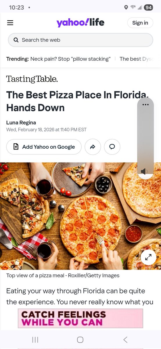 tsandg8r's tweet photo. @satchelspizza ... gettin the Yahoo love. #Gainesville #Legendary https://t.co/vRbfvry5m6
