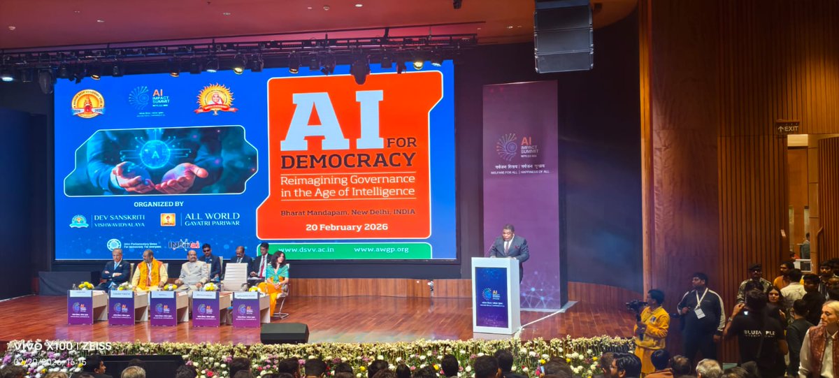 I was delighted to meet H.E. Speaker Om Birla <a href="/loksabhaspeaker/">Lok Sabha Speaker</a> <a href="/ombirlakota/">Om Birla</a> on the margins of the #IndiaAIImpactSummit2026 in #Delhi this week. I was reassured by his commitment to strengthen cooperation between @IPUParliament and <a href="/LokSabhaSectt/">LOK SABHA</a>.