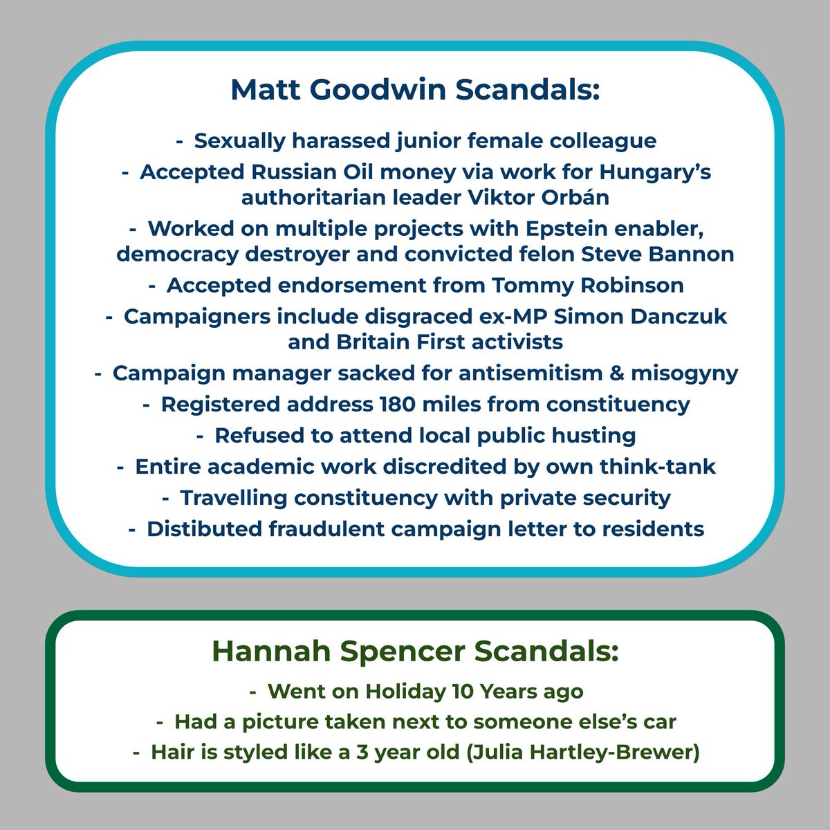 When I vote, I like to know who the candidates are. People of Denton &amp; Gorton please read below 👇