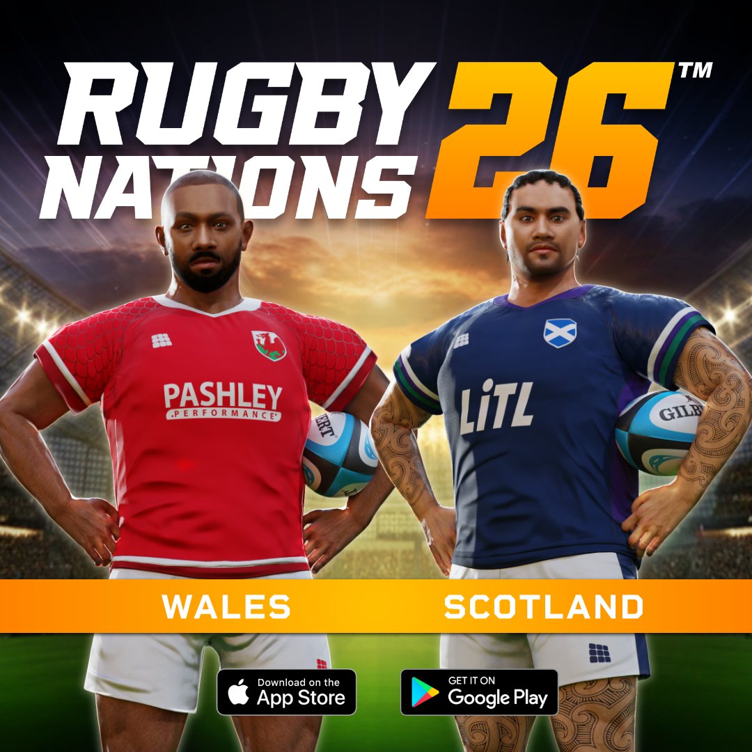 Wales bring fire. Scotland bring fight.
Every tackle matters in this hard-fought showdown.
🏉 Experience Wales vs Scotland in Rugby Nations 26.
#RugbyNations26 #RugbyUnion #RugbyLife