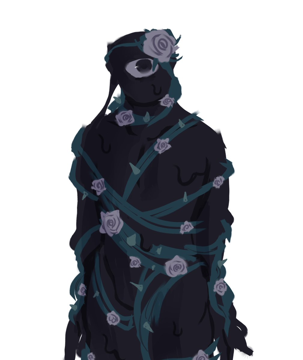 the concept of seek being similar to eyestalk and needing white roses to be attached to his goo to function #robloxdoors 

they're his blood and heart, they give him life