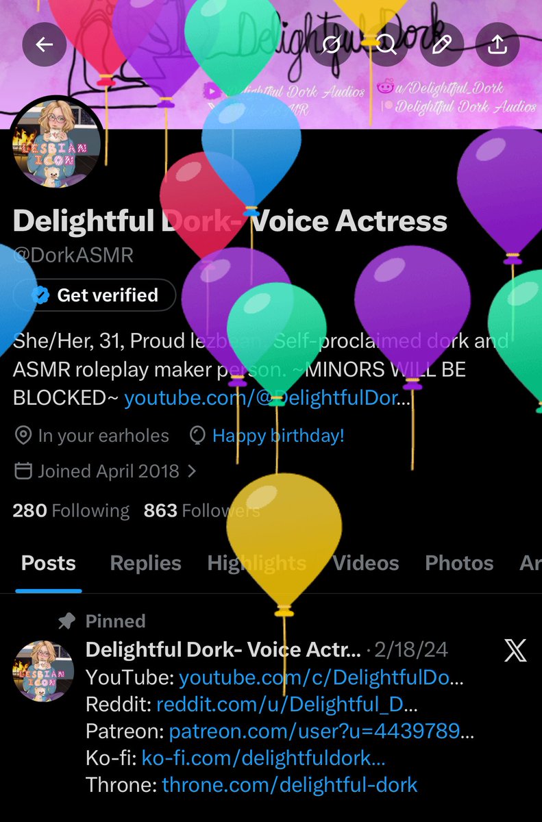 Delightful Dork- Voice Actress tweet media