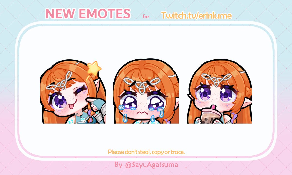 ╭ ʚ ✦ ɞ  EMOTES  • ✧ 
♡ • for @ erinLume 🧡
╰ ʚ Thank you 💖 

🍓#vgencomm  ⁞  #vgen