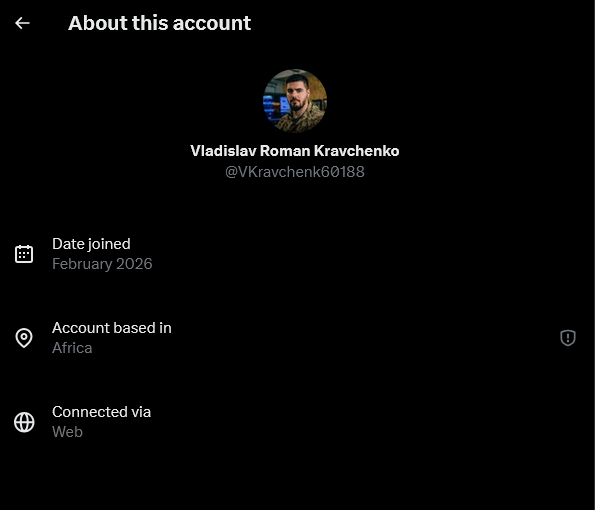 SharkyNCIS's tweet image. #ScamAlert
Twitter: x.com/VKravchenk60188
x.com/i/user/2021895…

Nigerian scammer posing as Ukrainian soldier Y. Fedorenko that is on instagram: instagram.com/fedorenko__yur…

read more here: sharkyncis.blogspot.com/2026/02/twitte… 

#SharkyNCIS #SCAMMERS #NigerianScammer #RomanceScammer