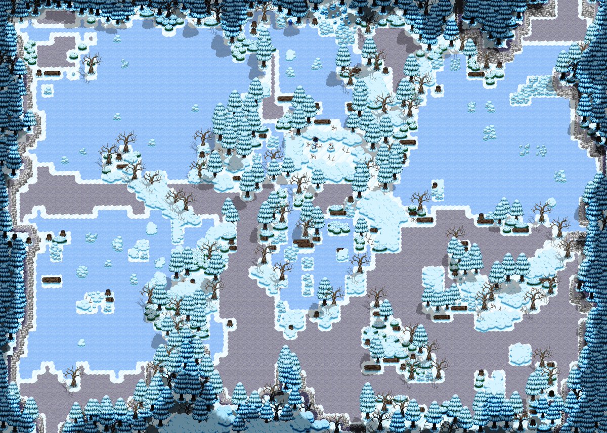 You might’ve seen it in the trailer, but here’s a sneak peek at one area in our game. One of our team members really knocked it out of the park with this one! It’s pretty cool, heh. Stay frosty for more!