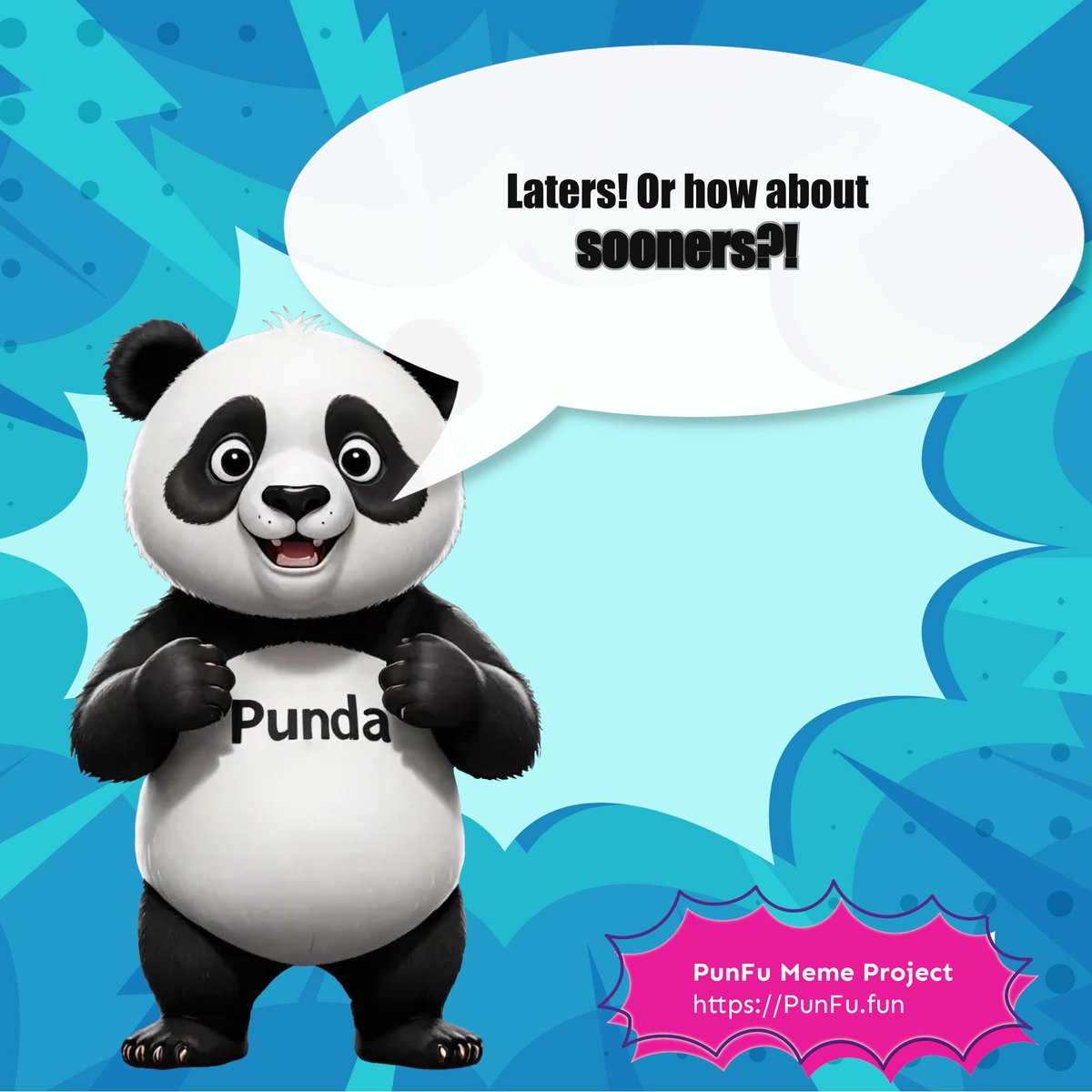 PunFuProject's tweet photo. #PunFu #original See you sooner, alli... yeah, whatever 😄 https://t.co/Mt41r4ygop