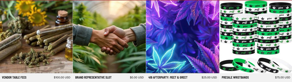 🚨J LITTY'S 4/20 FESTIVAL PRESALE

✅VENDOR SPOTS 
✅BRAND REPRESENTATIVE SLOTS
✅4/19 AFTER PARTY
✅PRE-SALE WRISTBANDS

LIMITED TIME! #Staylitty