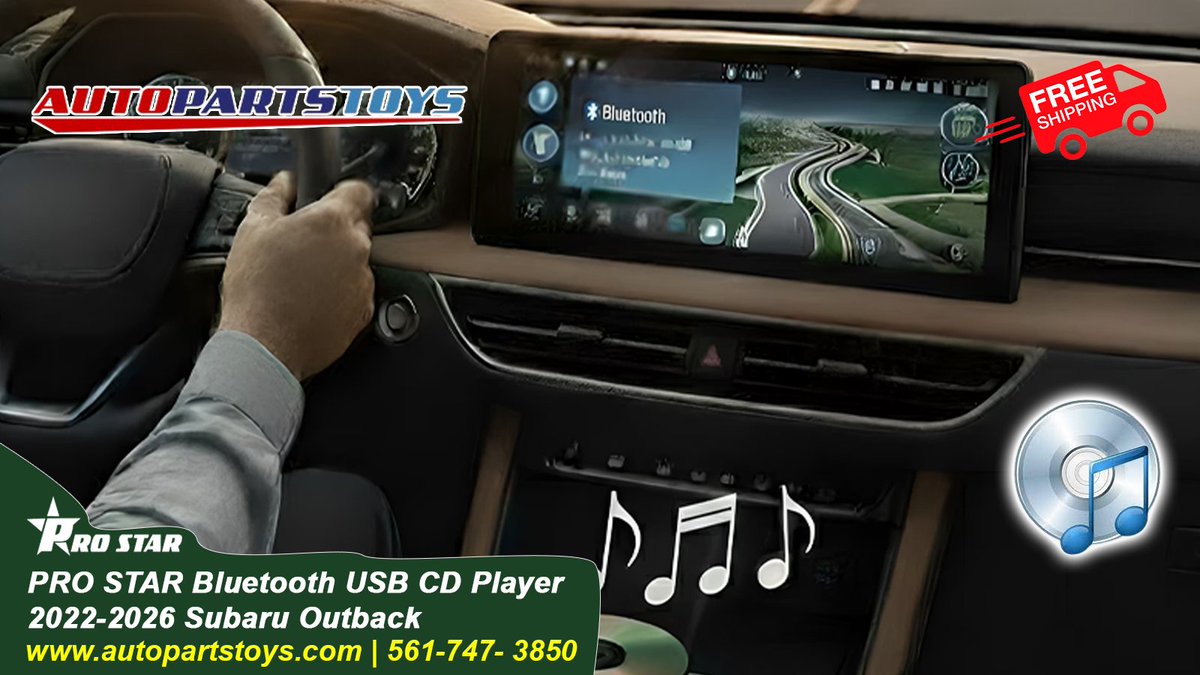 autopartstoys's tweet image. Your 2022–2026 Subaru Outback + your favorite CDs = road trip magic 🎶 Upgrade with the PRO STAR Bluetooth USB CD Player. Plug. Play. Drive.

🚚 FREE Shipping

#SubaruOutback #CarAudio #RoadTripReady #CarUpgrade