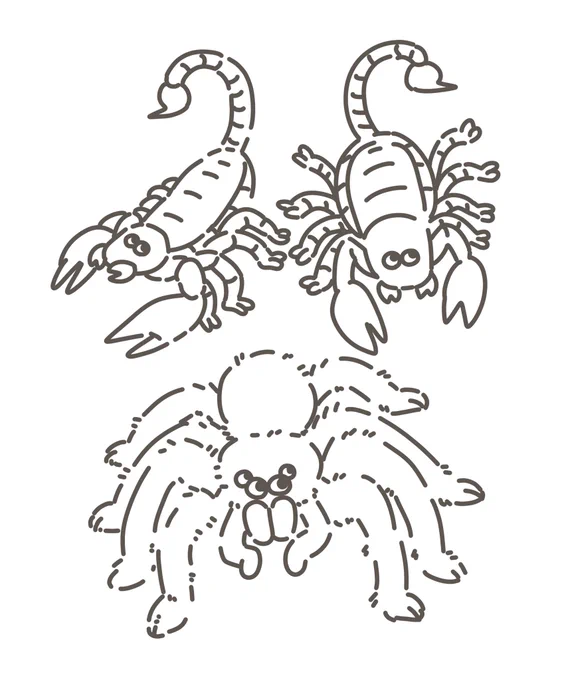 なるべくリアルにかわいく描きたいけど奇蟲って難しいね 