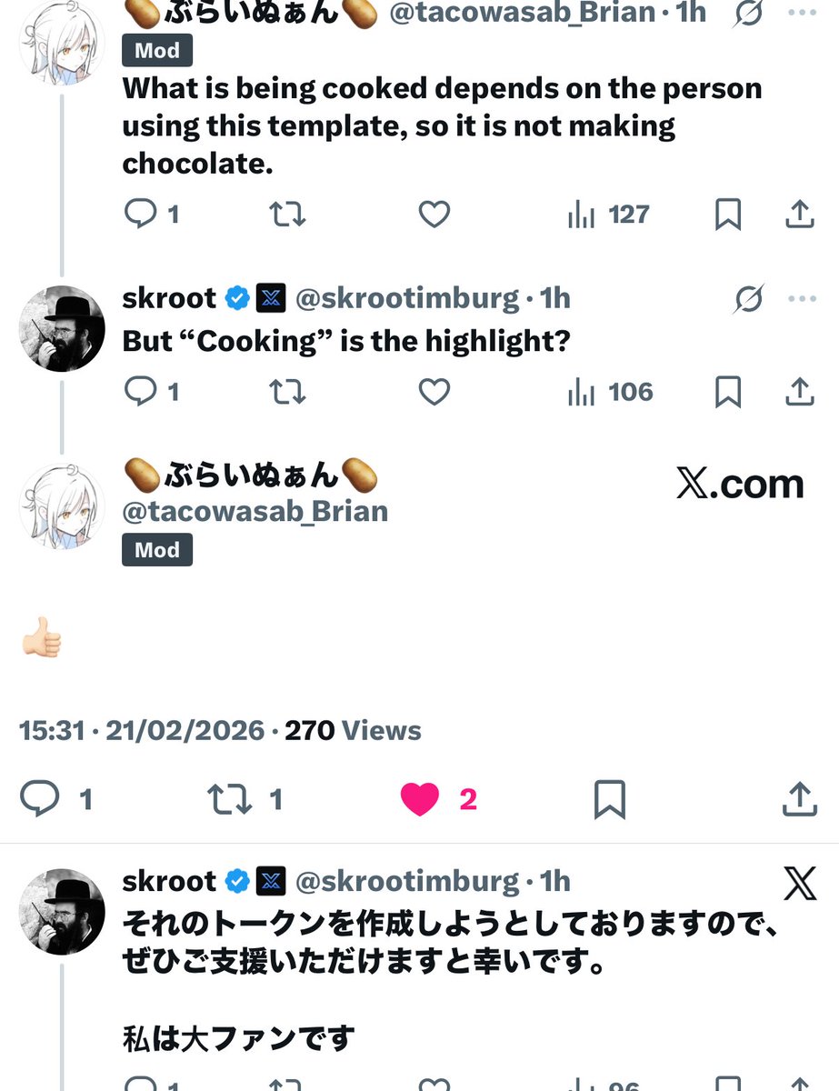skrootimburg's tweet photo. It’s not chocolate cooking, it’s just a “cooking” template as you can see here 

This is the only correct ca: FY2QufCcwToXUgdw43taXH4u7heJchntSWAgQAtopump https://t.co/fGVH7eGAW9