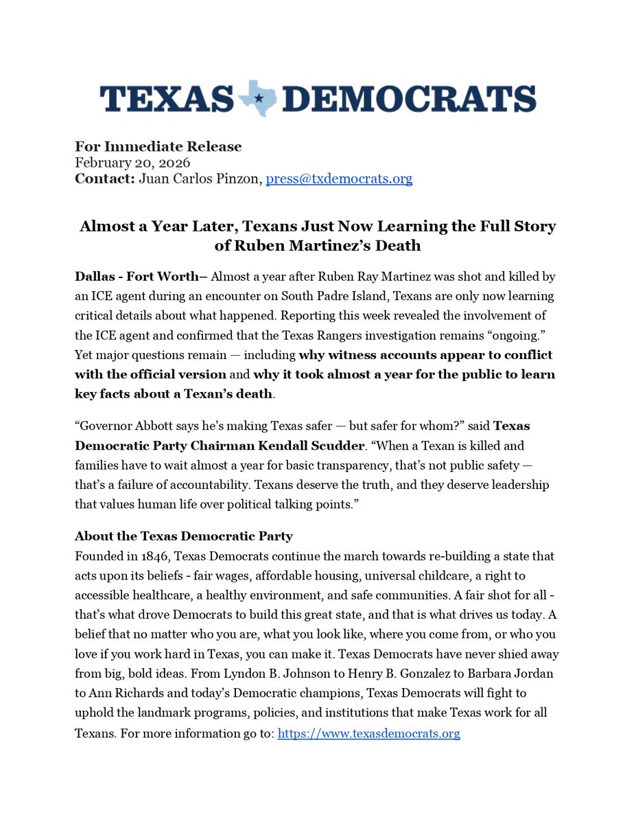 Texas Democratic Party tweet media