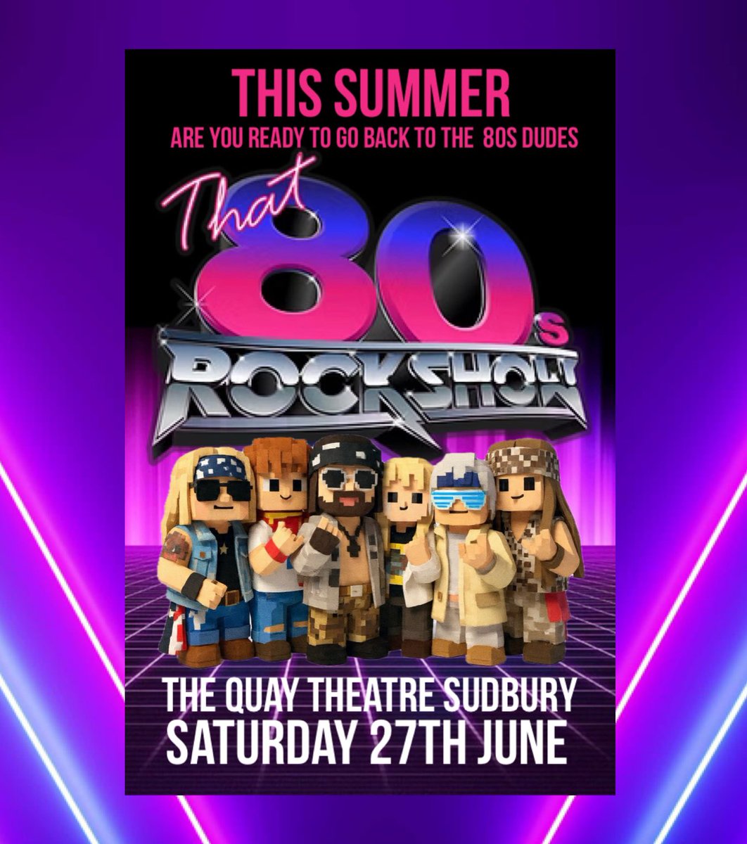 Dudes our show at <a href="/QuayTheatre/">Quay Theatre</a> Sudbury on June 27th is down to the last 25 tickets ! Grab yours today and let us transport you back to summer 1987 !!

quaysudbury.com/events/that-80…