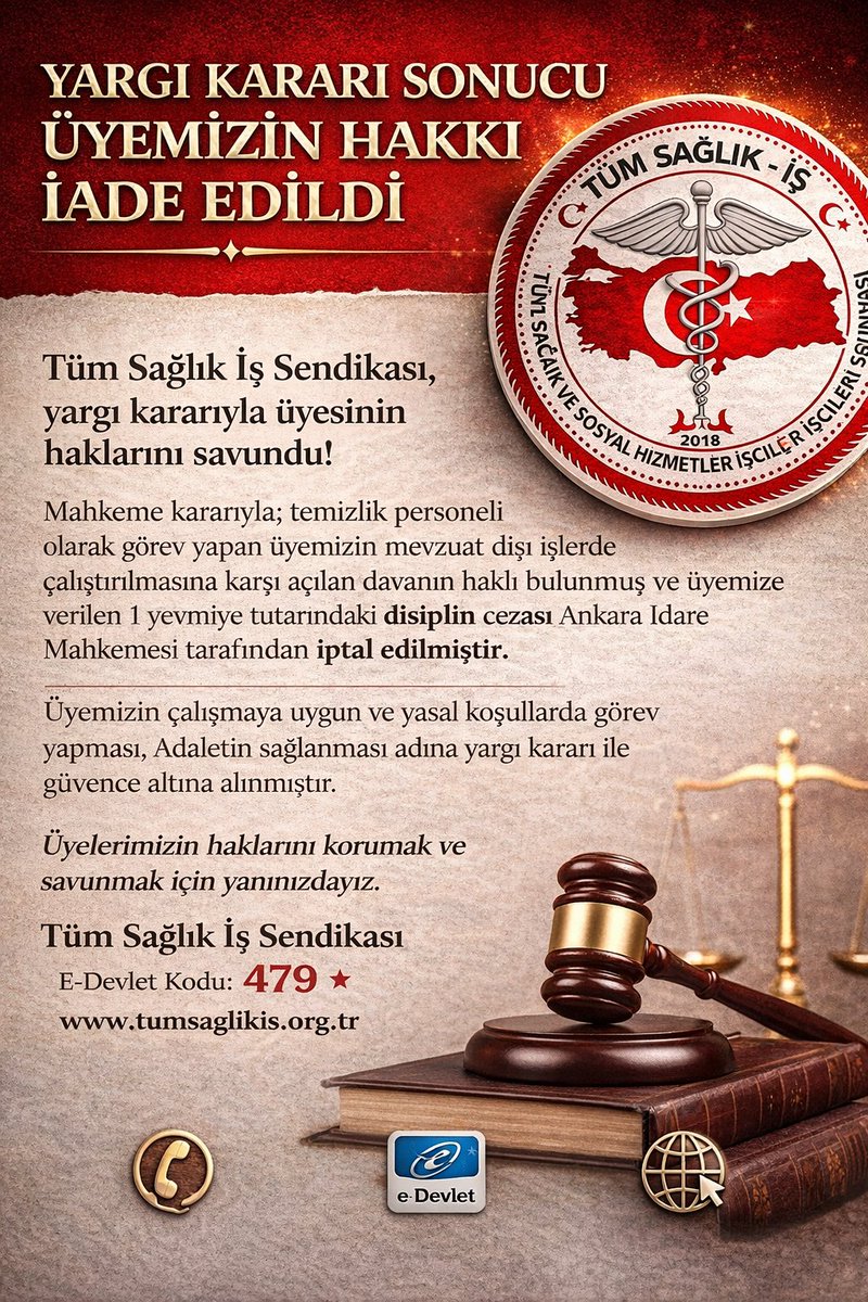 #YargıKararı
tumsaglikis.org.tr