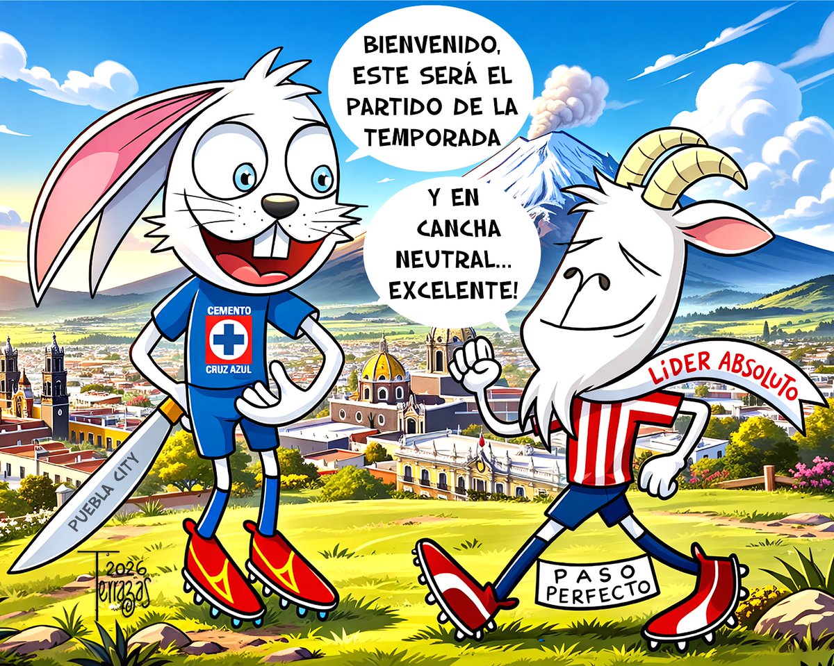 El duelo del año... #ElHumorDeTerrazas #estoenlinea #ligamx <a href="/estoenlinea/">Esto en Línea</a> @ligabbvamx @cruzazul @historia_azul <a href="/Chivas/">CHIVAS</a>