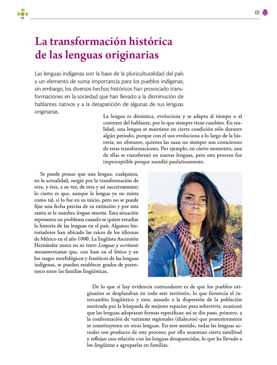 ZaraMonrroy1's tweet photo. Día internacional de la Lengua Materna hoy 21 de febrero.
He cmiique iitom quih taax ah cmiitom. He cmiique ah. 
Y a propósito de las lenguas indígenas, en México tenemos este 3er grado de la Secundaria *Lenguaje* de la SEP y sale está información y mi foto.  #cmiique #comcaac https://t.co/wkU8mTk6u4