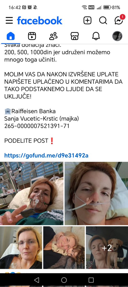 milabezkrila's tweet image. Ljudovi, molim za RT
Ženica nema puno vremena, ko može naravno neka pomogne.
Pomagala je mnogima dok je mogla, sad je pomoć potrebna njoj.

Rt Rt Rt