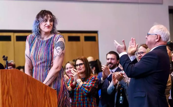 Artofhunger75's tweet image. 🚨Holy crap look! Tim Walz and that transquatch Christopher “Leigh” (Rat) Finke REMOVED an exception in a bill that EXCLUDED pedophilia from being considered a PROTECTED sexual orientation.
They want pedophilia a protected “sexual orientation.” 

Still think we’re paranoid?