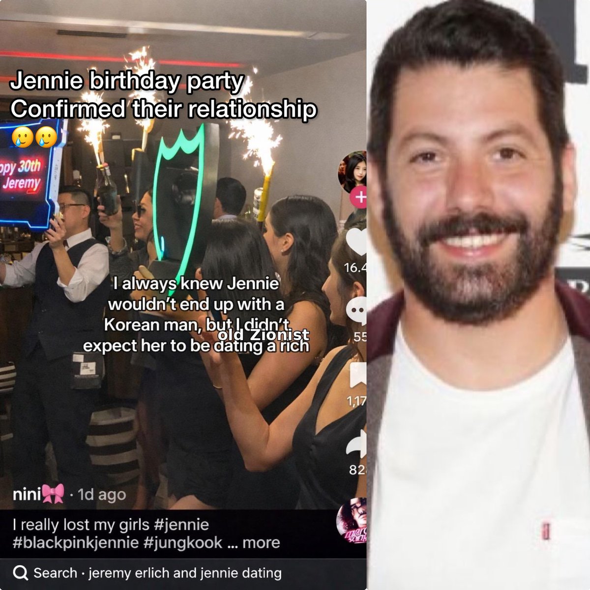 🚨 New paparazzi clip of Jennie &amp; her new white Zionist boyfriend (at the same time Spotify’s former ceo) Jeremy Erlich has been leaked

🚨 Jennie seemed uncomfortable of cameras and was trying to cover herself
🚨 It’s been said that they are going into another yacht holiday