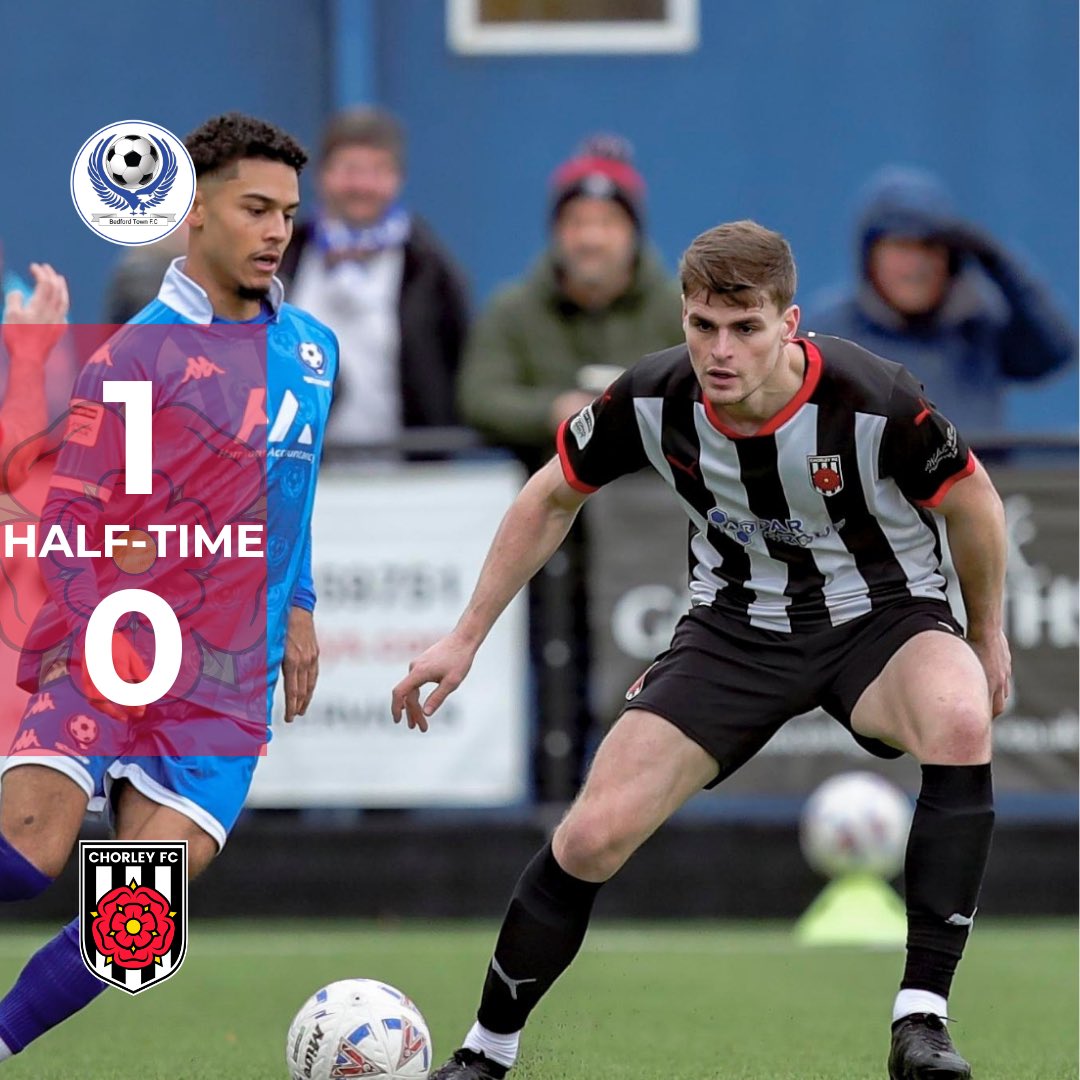 Behind at the break.

💙 1-0 🐦‍⬛ 

#WeAreChorley