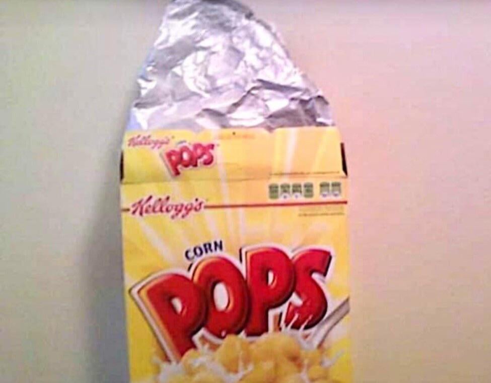 Corn Pops in the foil bag. I can taste this picture