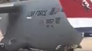 vcdgf555's tweet photo. The last time 🇺🇸 C-17As 98-0057 #AE08C3 and 99-0169 #AE080F were both at 🇬🇷 Chania was (according to @flightradar24 history) October 3rd and 4th, 2025.

Higher confidence this is an old video. https://t.co/c1GLBCDDjZ