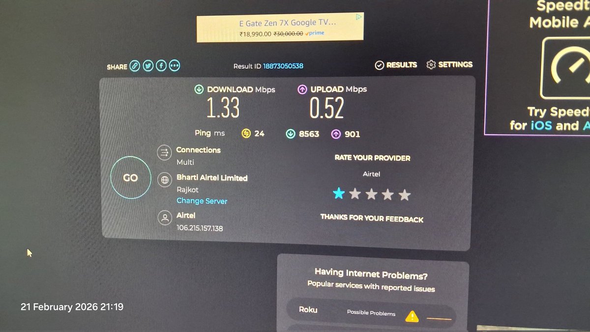 hashtaghosh's tweet photo. @Airtel_Presence dm not working. see the condition. https://t.co/Fr5dR9Yw45