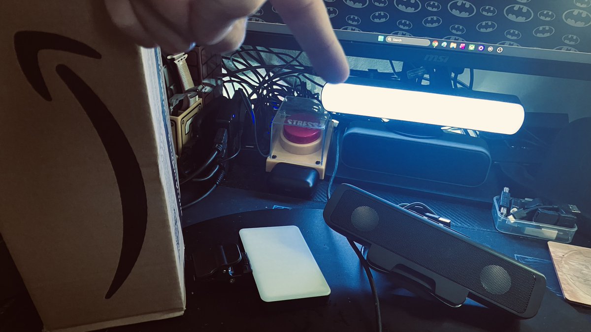 Ordered Somethings on Amazon as One Does That Came In The Post Today.. Let Alone Some Speakers I’ve Gotten When I Got a New PC Monitor Just Died on Me.. So Ordered a New One with a LED Light Which is Not as Bright Sadly Then My Other One.. But Dose Colours and Beats to The Music