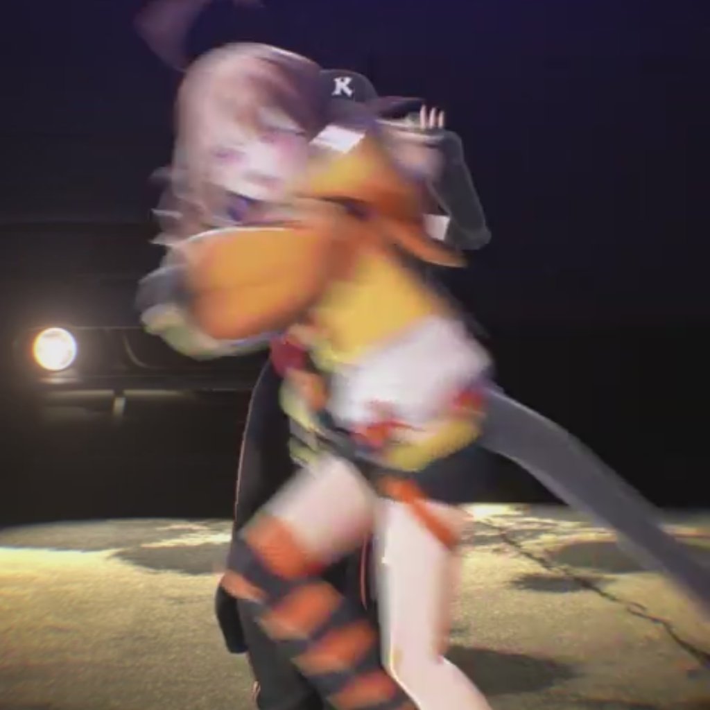 The power of Orange! Nice dance moves and kicks you two!🧡🧡 #kfp