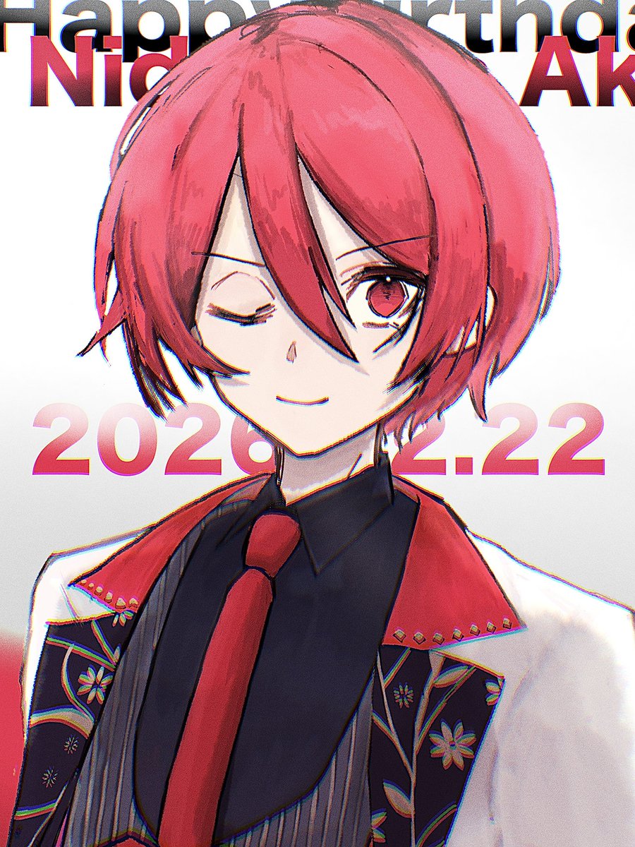 pinguububu's tweet image. RT @HarusAme_Amee: おめでとうございますﾆﾀﾞ〜🎉🎉🎉
 #夕悠アート
 #夕悠夜赤誕生祭2026