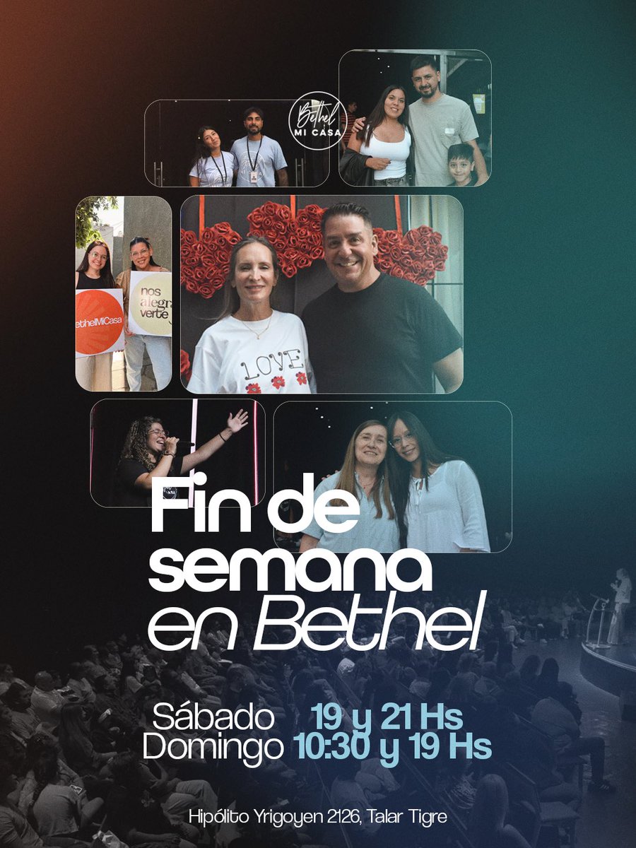 fernandez_marce's tweet photo. Te esperamos este fin de semana en la Iglesia, estaremos orando por cada familia‼️

⌚Sábado 19 &amp; 21 Hs 
⌚Domingo 10:30 &amp; 19 Hs 

📍Av Hipólito Yrigoyen 2126 - Tigre

⌚Sábado 17 Hs Adolescentes (De 13 a 17 años)

📣 Invita a tu familia y amigos a vivir una experiencia con Jesús https://t.co/3TuEQsTrjq