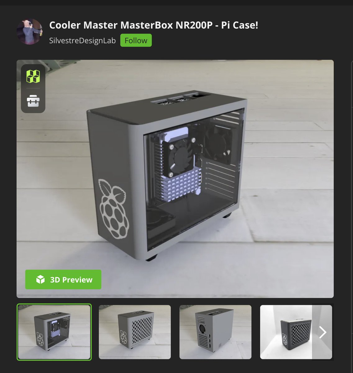 thekitze's tweet photo. oh my god look at these 3d printed raspberry pi cases https://t.co/THlKfpTA6f