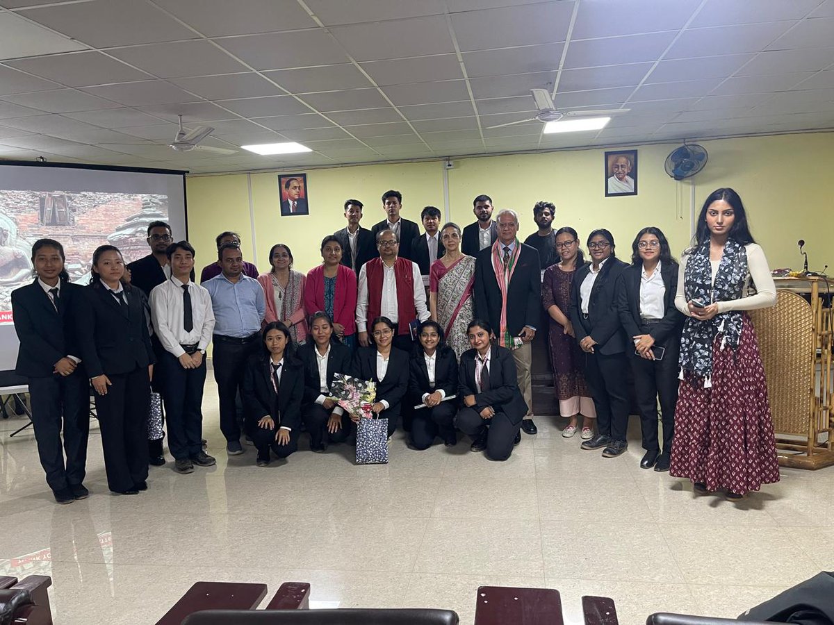 icmr_nicpr's tweet photo. Students of Public Health Law at @NLUTripura had an enriching interaction with the Director, @drshalini_icmr, gaining insights into the pivotal role of #CancerPrevention.
Bridging law, policy & public health is key to building a #CancerFreeFuture. 🎗️
#PublicHealth #HealthPolicy https://t.co/T6dsSdWMGE