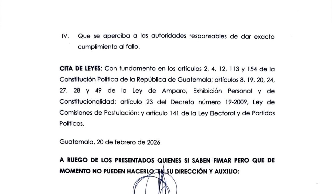 dcuevas_pl's tweet photo. #PostuladoraTSE
Ingresa un nuevo amparo contra la nómina de 20 candidatos al TSE qué busca frenar la elección de magistrados en el @CongresoGuate por aparentes violaciones en la integración de la lista. El amparo ingresó a la CC a nombre de cuatro aspirantes al @TSEGuatemala. https://t.co/tvou5URdwA