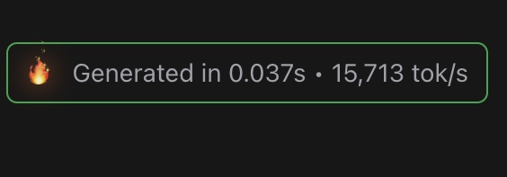 15,713 tok/s badge