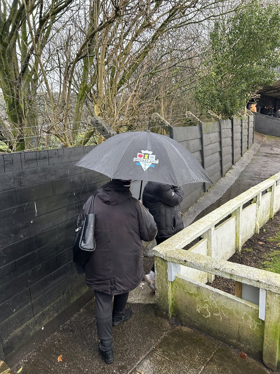 davidhen87's tweet photo. Mossley AFC v Chasetown. 
First trip to a very wet Seel Park. 
Ground 27 ✅ @GMNonLeague 
4 to go. https://t.co/fKn6umwGnU