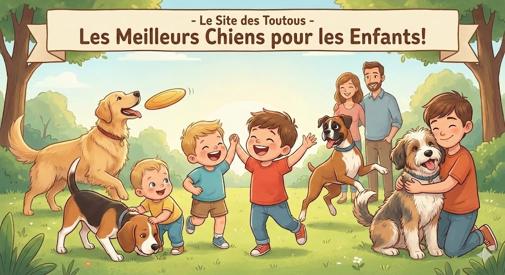 Les meilleures races de chiens pour les enfants
toutou.site/meilleures-rac…
Trouver le chien parfait pour vos enfants n'a jamais été aussi simple ! Caractère, taille, énergie : Découvrez notre sélection des 17 meilleures races.