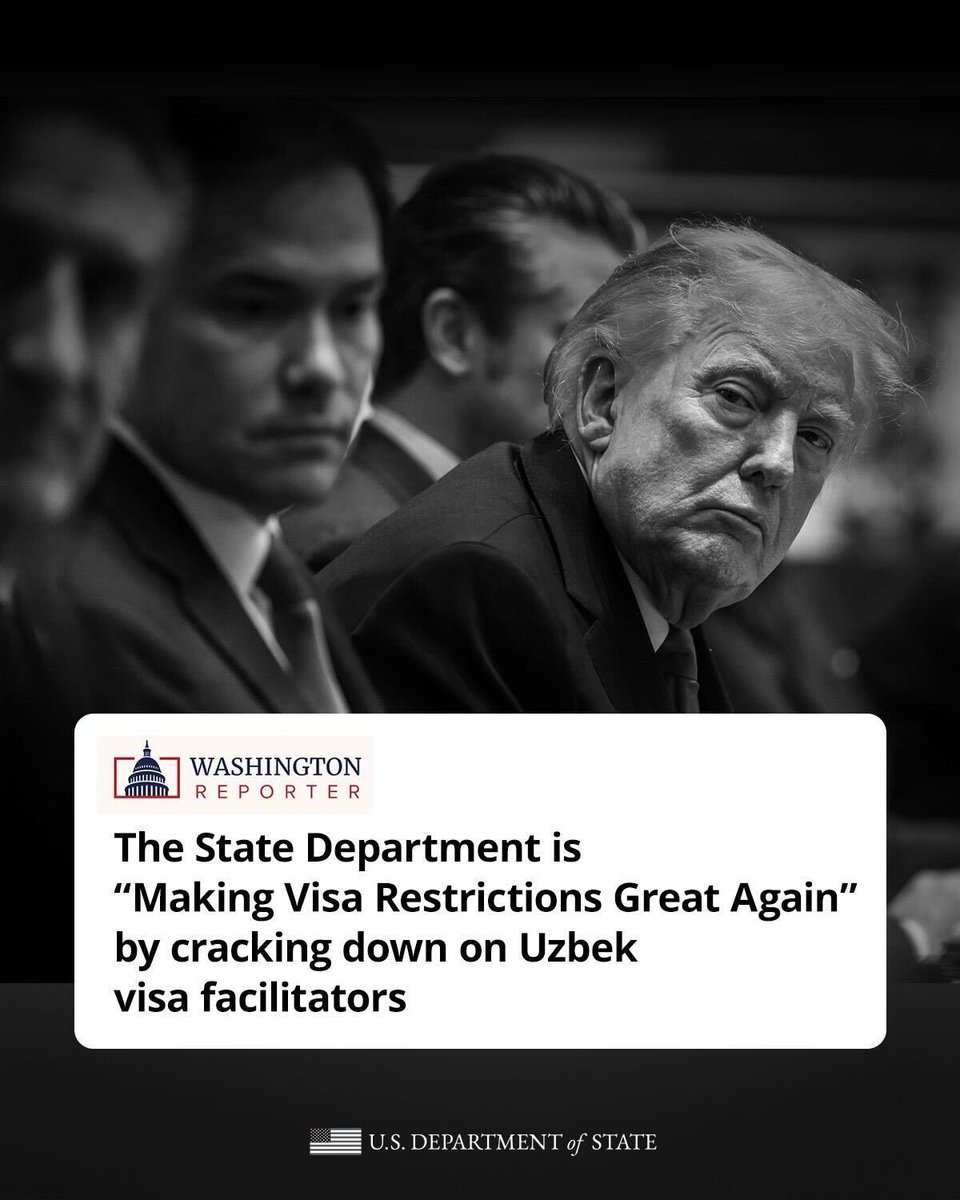President Trump and Secretary Rubio are making visa restrictions great again.