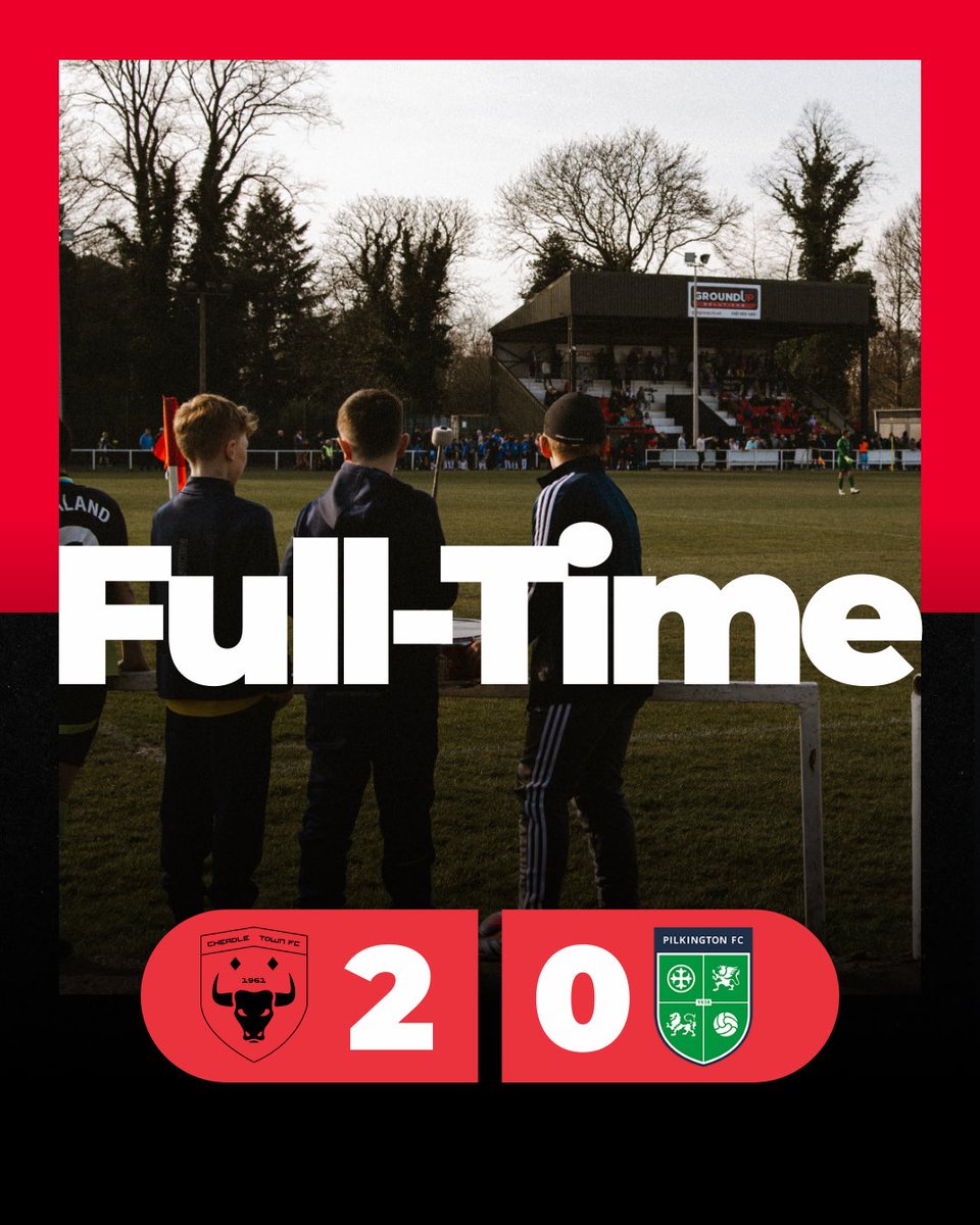 FULL TIME | 

Cheadle Town 2–0 Pilkington ⚽️⚽️

A perfect start to the new era as Jack Edwards picks up all three points in his first game in charge - against his former club 👊🏼

A brilliant performance from the lads and a clean sheet to go with it. Thank you for your support as