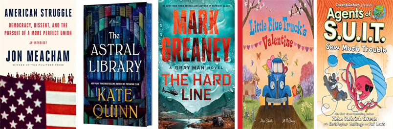 lhtlibrary's tweet photo. This week the Long Hill Township Library has 43 new books.  New items include American Struggle, The Astral Library, The Hard Line, Little Blue Truck's Valentine, Agents of S.U.I.T., Laws of Love and Logic, Crown of War and Shadow, and Europa. https://t.co/YEVkKo87wr https://t.co/1prXczPucS