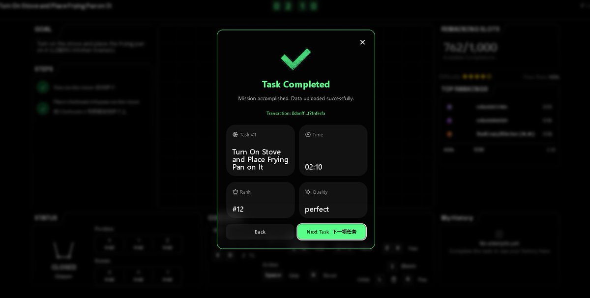 今天做了 <a href="/axisrobotics/">Axis AI</a>  的机器人任务，还蛮有趣的

每个任务都涉及日常场景中的小动作，像是把番茄酱放进厨房柜子、摆放酒瓶，甚至是开关厨房抽屉

任务难度：每个任务都有不同的难度级别，适合各个层次的参与者。

贡献与奖励：根据任务完成度，用户将获得相应的积分和奖励。
